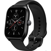 Amazfit GTS 4 (черный, с черным ремешком из фторэластомера)