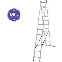 Новая высота NV 122 алюминиевая двухсекционная 2x12 ступеней Image #1