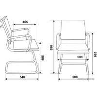 Бюрократ CH-993-Low-V (синий) Image #5