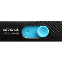 ADATA UV220 64GB (черный/голубой)