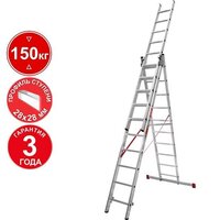 Новая высота NV 323 трёхсекционная профессиональная 3x10 ступеней Image #1