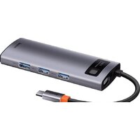 Baseus Metal Gleam Series Multifunctional HUB Type-C Hub Docking Station CAHUB-CX0G Image #2