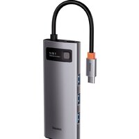 Baseus Metal Gleam Series Multifunctional HUB Type-C Hub Docking Station CAHUB-CX0G Image #3
