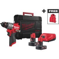 Milwaukee M12 FPD2MC-602X 4933499463 (с 2-мя АКБ, кейс)