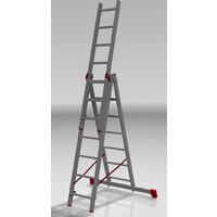 Новая высота NV 323 трёхсекционная профессиональная 3x7 ступеней Image #3