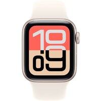 Apple Watch SE 3 40 мм (алюминиевый корпус, звездный свет/звездный свет, спортивный силиконовый ремешок S/M) Image #2