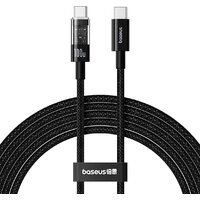 Baseus Gem Fast-Charging Data Cable 100W USB Type-C - USB Type-C (1 м, черный)