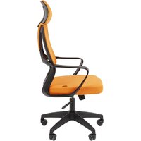 CHAIRMAN CH636 (ткань, черный пластик/оранжевый) Image #3