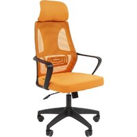 CHAIRMAN CH636 (ткань, черный пластик/оранжевый)