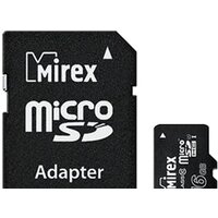Mirex microSDHC UHS-I (Class 10) 16GB + адаптер [13613-ADSUHS16]