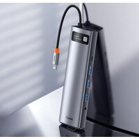 Baseus Metal Gleam Series 11-in-1 Multifunctional HUB Type-C Hub Docking Station CAHUB-CT0G Image #14