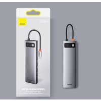 Baseus Metal Gleam Series 11-in-1 Multifunctional HUB Type-C Hub Docking Station CAHUB-CT0G Image #9