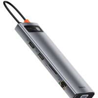 Baseus Metal Gleam Series 11-in-1 Multifunctional HUB Type-C Hub Docking Station CAHUB-CT0G Image #2