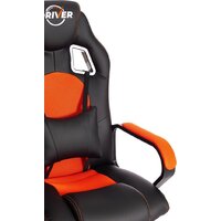 TetChair Driver (иск.кожа/ткань, черный/оранжевый) Image #10