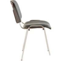 Brabix Iso CF-001 (кожзам, серый) Image #3