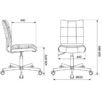 Бюрократ CH-330M/LT-10 (коричневый) Image #6