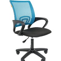 CHAIRMAN 696 LT (черный/голубой)