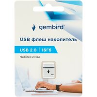 Gembird GFL-2.0-16mini 16Gb (белый) Image #4