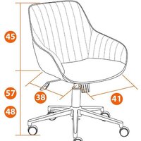 TetChair Dublin (велюр, бежевый 40) Image #14