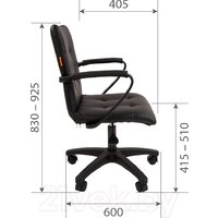 CHAIRMAN 030 (ткань, Т-10 бежевый/пластик/ролик PU) Image #7