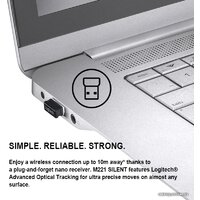 Logitech M221 (розовый) Image #2