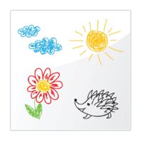 BRAUBERG стеклянная 45x45 см (белый) Image #3