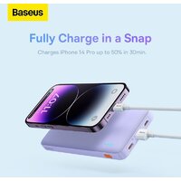 Baseus Airpow Fast Charge Power Bank 20W 10000mAh (сиреневый) Image #15