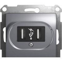 Schneider Electric Glossa GSL000332 (алюминий)