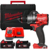 Milwaukee M18 FUEL M18FDD3-502X 4933479863 (с 2-мя АКБ 5 Ач, кейс)