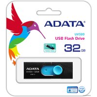 ADATA UV320 32GB (черный/голубой) Image #3
