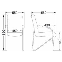AksHome Samba Aks-1 (Pegasso темно-серый/подлокотники мягкие) Image #17