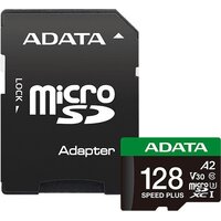 ADATA SPEED PLUS microSDXC 128GB UD128GUI3V30A2SP-RA1 (с адаптером)