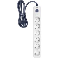 Powercom SP-06W (3м, 6 розеток, белый/серый)