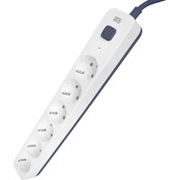 Powercom SP-06W (3м, 6 розеток, белый/серый) Image #3