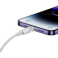 Baseus Explorer Series Fast Charging Cable with Smart Temperature Control 20W USB Type-C - Lightning (2 м, белый) Image #7