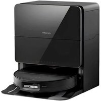 Roborock Robotic Vacuum Cleaner+Empty Wash Fill Dock S9 MaxV Ultra S90VER S9MVU52-02 (с русской озвучкой, черный)
