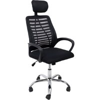 AksHome Elon (ткань/сетка, черный+сетка-черный)