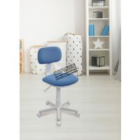 Бюрократ CH-W201NX (серо-голубой Light-28/пластик белый) Image #7