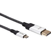 VCOM CU422MCV-1.8M USB Type-C - DisplayPort (1.8 м, черный/серый) Image #4
