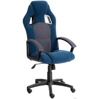 TetChair Driver (флок/ткань, синий/серый)