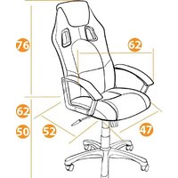 TetChair Driver (ткань, черный/серый) Image #15