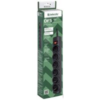 Defender 6 розеток, 1.8 м, черный (DFS 151) Image #3