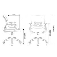 Бюрократ CH-695NLT (черный/синий) Image #6