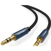 Ugreen AV112 3.5 мм - 3.5 мм (1 м, черный/синий)