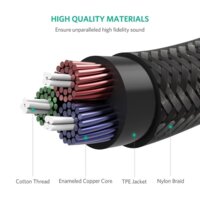 Ugreen AV112 3.5 мм - 3.5 мм (1 м, черный/синий) Image #6