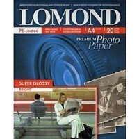 Lomond Super Glossy Bright A4 200 г/кв.м 20 листов (1101112)