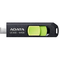 ADATA UC300 64GB (черный/зеленый) Image #1