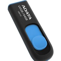 ADATA DashDrive UV128 64GB (черный/синий) Image #2