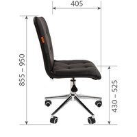 CHAIRMAN 030 Chrome (велюр, темно-серый) Image #3